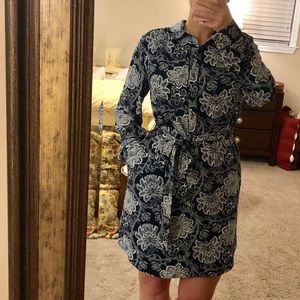 Banana Republic Shirt Dress with Tie